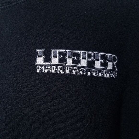 Bald Eagle American Flag Sweatshirt Vintage 90s Leeper Manufacturing Milling - Picture 3 of 6